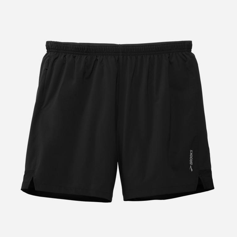 Brooks Go-To 7 NZ - Men's Running Shorts - Black (06832-INGE)